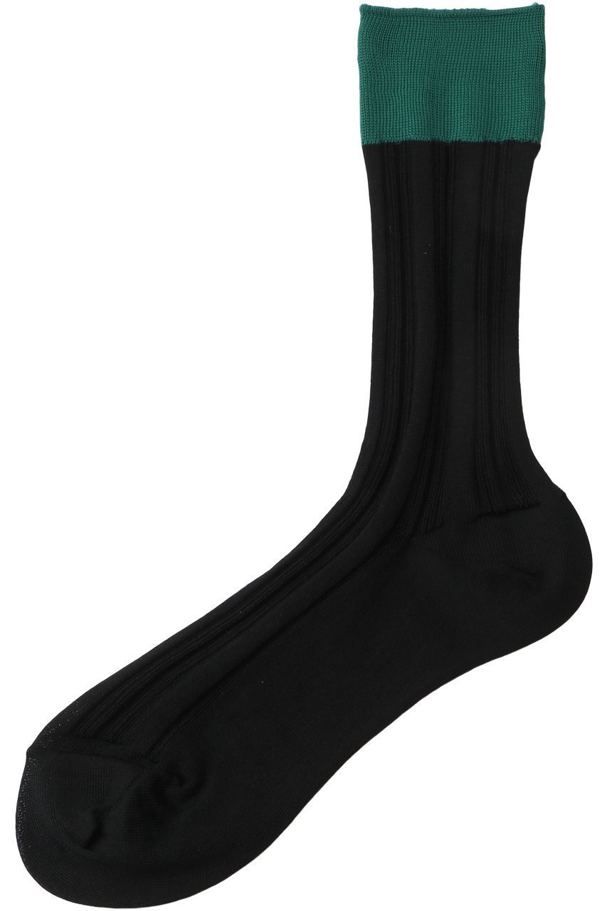 【アドーア/ADORE】のバイカラーハイゲージリブソックス インテリア・キッズ・メンズ・レディースファッション・服の通販 founy(ファニー) ファッション Fashion レディースファッション Fashion for Women ソックス&靴下 Socks & Hosiery レッグウェア・ストッキング Legwear & Hosiery ソックス Socks, Hosiery バランス Balance, Style Balance 無地 Plain, Solid Color ブラック|ID: prp329100004246860 ipo3291000000032815462