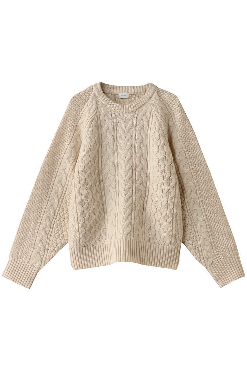 【マノフ/MANOF】のSHOULDER TUCK CABLE KNIT ニット 人気、トレンドファッション・服の通販 founy(ファニー) 　ファッション　Fashion　レディースファッション　WOMEN　トップス・カットソー　Tops/Tshirt　ニット　Knit Tops　プルオーバー　Pullover　A/W・秋冬　Aw・Autumn/Winter・Fw・Fall-Winter　ショート　Short　トレンド　Trend　バランス　Balance　NEW・新作・新着・新入荷　New Arrivals　 other-1|ID: prp329100004246869 ipo3291000000029466014