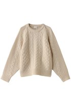 【マノフ/MANOF】のSHOULDER TUCK CABLE KNIT ニット IVORY|ID:prp329100004246869