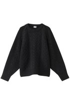 【マノフ/MANOF】のSHOULDER TUCK CABLE KNIT ニット GRAY|ID:prp329100004246869