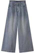 【アルアバイル/allureville】の【Loulou Willoughby】デニムバギーパンツ A ブルー|ID: prp329100004246871 ipo3291000000032013528