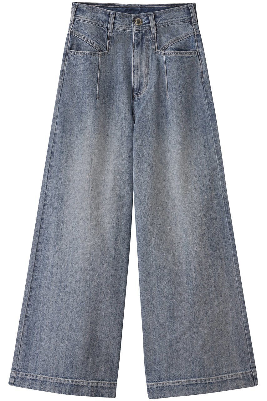 【アルアバイル/allureville】の【Loulou Willoughby】デニムバギーパンツ A インテリア・キッズ・メンズ・レディースファッション・服の通販 founy(ファニー) ファッション Fashion レディースファッション Fashion for Women パンツ Pants & Trousers デニムパンツ・ジーンズ・美脚デニム Denim Jeans & Pants デニム Denim, Jeans Material ポケット Pocket, Pocket Detail エレガント 上品 Elegant ブルー|ID: prp329100004246871 ipo3291000000032910727