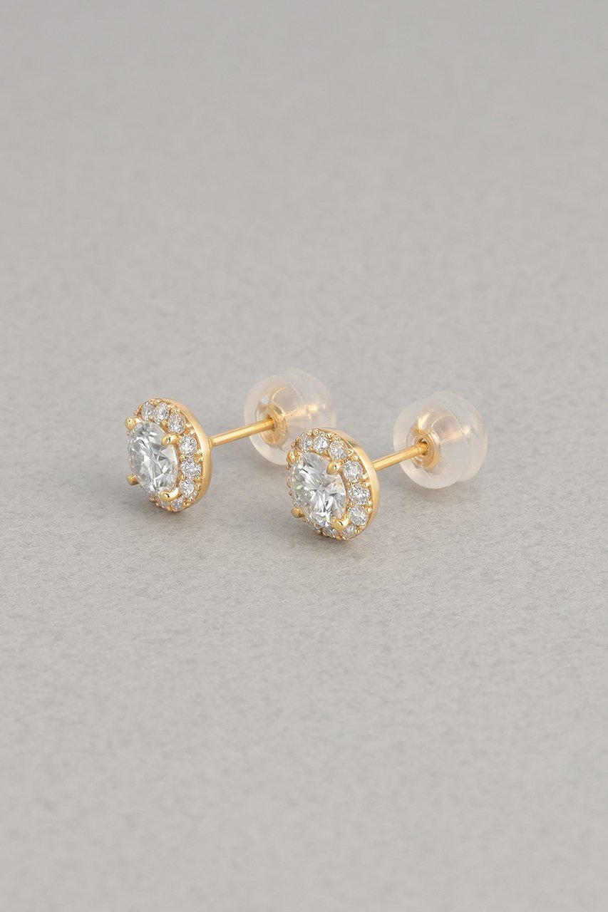 【プラス ヴァンドーム/Plus Vendome】のLAB K10 モアッサナイト ピアス 人気、トレンドファッション・服の通販 founy(ファニー) 　ファッション　Fashion　レディースファッション　Fashion for Women　ジュエリー　Jewelry　ファッションリング　Fashion Rings　イヤリング・フープ・ドロップタイプ　Hoop, Drop & Clip Earrings　イエロー　Yellow　イヤリング　Earrings　クラシカル　Classical, Vintage-Inspired　シリコン　Silicone, Silicone Material　ストーン　Stone, Gem-Like　センター　Center, Center Line　ダイヤモンド　Diamond, Brilliant Cut　バタフライ　Butterfly, Butterfly Motif　フランス　France, French　日本製　Made In Japan　other-3|ID: prp329100004246878 ipo3291000000035799834