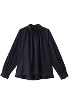 【ミディウミソリッド/MIDIUMISOLID】のh/neck gathered blouse.S ブラウス navy|ID:prp329100004246888