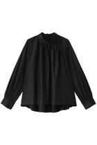 【ミディウミソリッド/MIDIUMISOLID】のh/neck gathered blouse.S ブラウス 人気、トレンドファッション・服の通販 founy(ファニー) ファッション Fashion レディースファッション Fashion for Women トップス・カットソー Cut & Sew Tops シャツ・ブラウス・オフィスカジュアル Elegant Blouses & Button-Ups エレガント 上品 Elegant ギャザー Gathered, Ruffled スリーブ Sleeve, Long Sleeve / Short Sleeve ハイネック High Neck, Mock Neck ロング Long, Long-Length 再入荷 Restock / Back in Stock thumbnail black|ID: prp329100004246888 ipo3291000000034806647