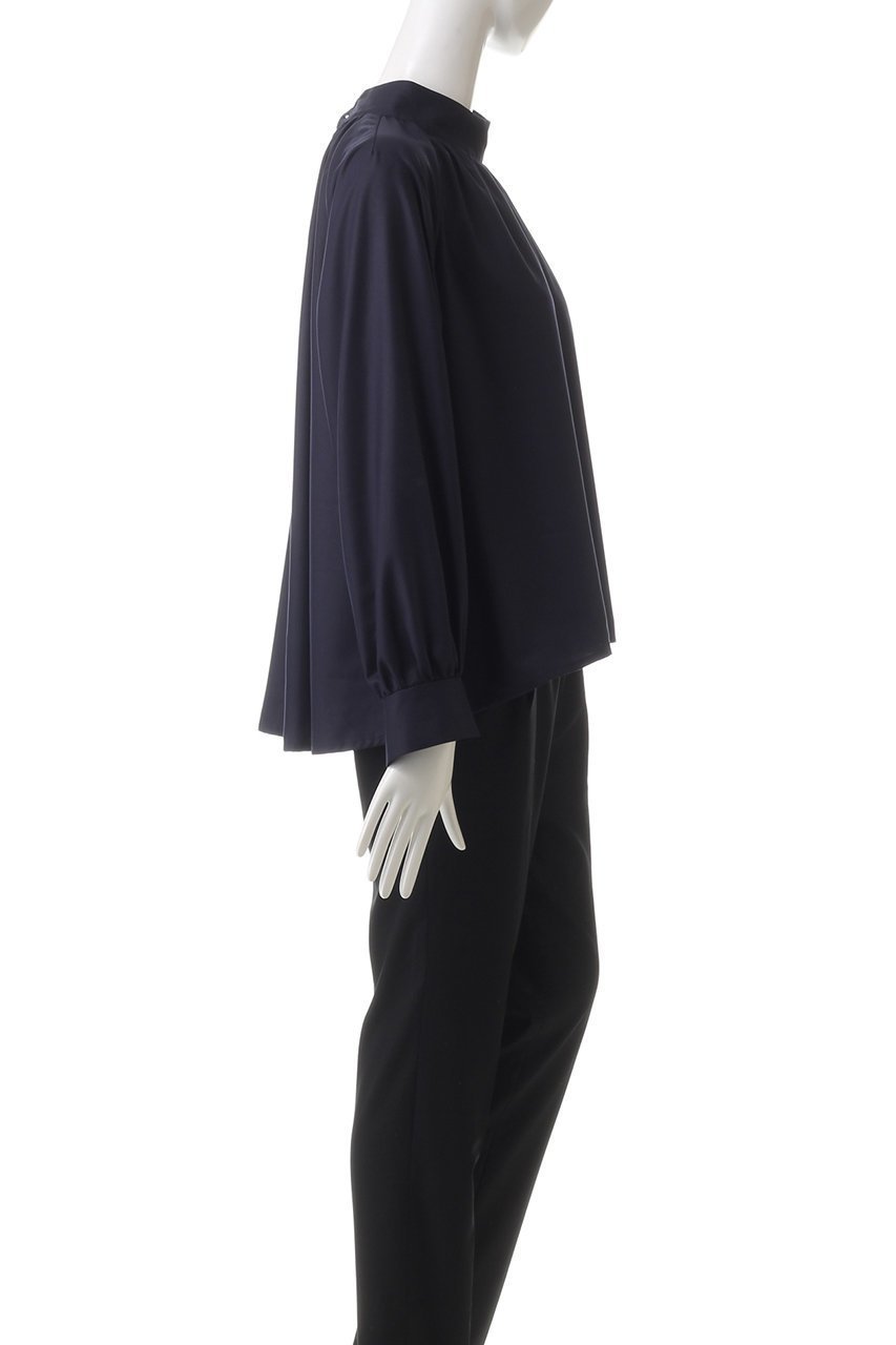 【ミディウミソリッド/MIDIUMISOLID】のh/neck gathered blouse.S ブラウス 人気、トレンドファッション・服の通販 founy(ファニー) ファッション Fashion レディースファッション Fashion for Women トップス・カットソー Cut & Sew Tops シャツ・ブラウス・オフィスカジュアル Elegant Blouses & Button-Ups エレガント 上品 Elegant ギャザー Gathered, Ruffled スリーブ Sleeve, Long Sleeve / Short Sleeve ハイネック High Neck, Mock Neck ロング Long, Long-Length 再入荷 Restock / Back in Stock other-3|ID: prp329100004246888 ipo3291000000034806649