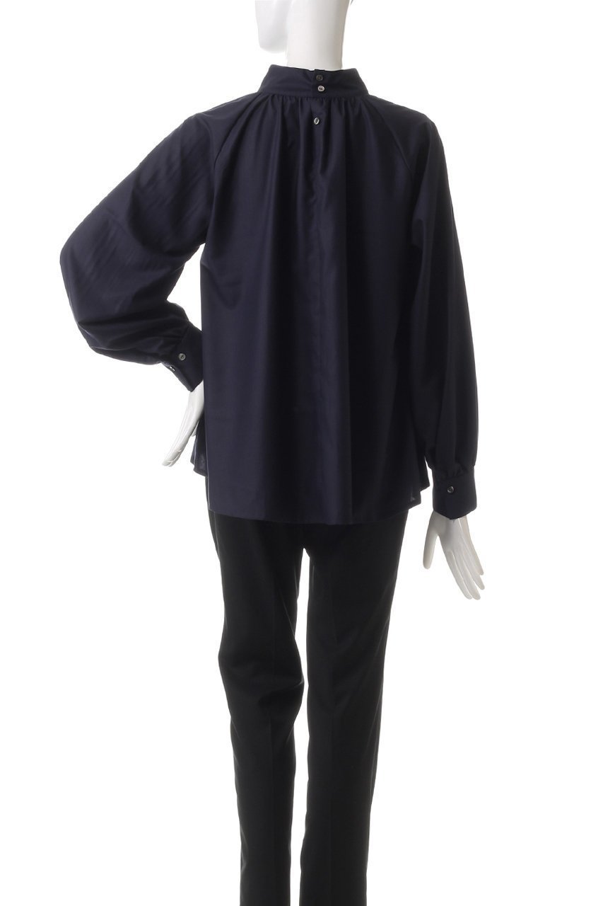 【ミディウミソリッド/MIDIUMISOLID】のh/neck gathered blouse.S ブラウス 人気、トレンドファッション・服の通販 founy(ファニー) ファッション Fashion レディースファッション Fashion for Women トップス・カットソー Cut & Sew Tops シャツ・ブラウス・オフィスカジュアル Elegant Blouses & Button-Ups エレガント 上品 Elegant ギャザー Gathered, Ruffled スリーブ Sleeve, Long Sleeve / Short Sleeve ハイネック High Neck, Mock Neck ロング Long, Long-Length 再入荷 Restock / Back in Stock other-4|ID: prp329100004246888 ipo3291000000034806650