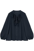 【アナイ/ANAYI】の【Eternal Line 2025】ジョーゼットカラミラッフル ブラウス 人気、トレンドファッション・服の通販 founy(ファニー) ファッション Fashion レディースファッション Fashion for Women トップス・カットソー Cut & Sew Tops シャツ・ブラウス・オフィスカジュアル Elegant Blouses & Button-Ups おすすめ Recommended / Our Picks シフォン Chiffon, Lightweight Fabric ジャケット Jacket, Outerwear ジョーゼット Georgette, Semi-Sheer Fabric スリーブ Sleeve, Long Sleeve / Short Sleeve パイピング Piping, Trim Design フロント Front, Front Design ラッフル Ruffle, Frill ロング Long, Long-Length thumbnail ネイビー|ID: prp329100004247920 ipo3291000000032885083