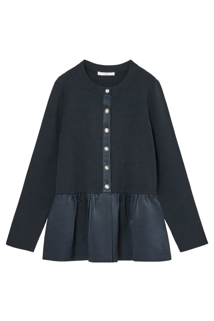 【アナイ/ANAYI】の【Eternal Line 2025】布帛コンビペプラム カーディガン インテリア・キッズ・メンズ・レディースファッション・服の通販 founy(ファニー) https://founy.com/ ファッション Fashion レディースファッション Fashion for Women トップス・カットソー Cut & Sew Tops ニット Knit Tops & Sweaters カーディガン・羽織り Layered Style Cardigans おすすめ Recommended / Our Picks なめらか Smooth, Silky Texture エレガント 上品 Elegant カーディガン Cardigan, Knitwear クラシック Classic, Timeless Style コンビ Combo, Combination Style ストレッチ Stretch, Stretchy Fabric スマート Smart, Elegant ペプラム Peplum, Flared Hem |ID: prp329100004247921 ipo3291000000035058522