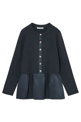 【アナイ/ANAYI】の【Eternal Line 2025】布帛コンビペプラム カーディガン 人気、トレンドファッション・服の通販 founy(ファニー) ファッション Fashion レディースファッション Fashion for Women トップス・カットソー Cut & Sew Tops ニット Knit Tops & Sweaters カーディガン・羽織り Layered Style Cardigans おすすめ Recommended / Our Picks なめらか Smooth, Silky Texture エレガント 上品 Elegant カーディガン Cardigan, Knitwear クラシック Classic, Timeless Style コンビ Combo, Combination Style ストレッチ Stretch, Stretchy Fabric スマート Smart, Elegant ペプラム Peplum, Flared Hem |ID:prp329100004247921