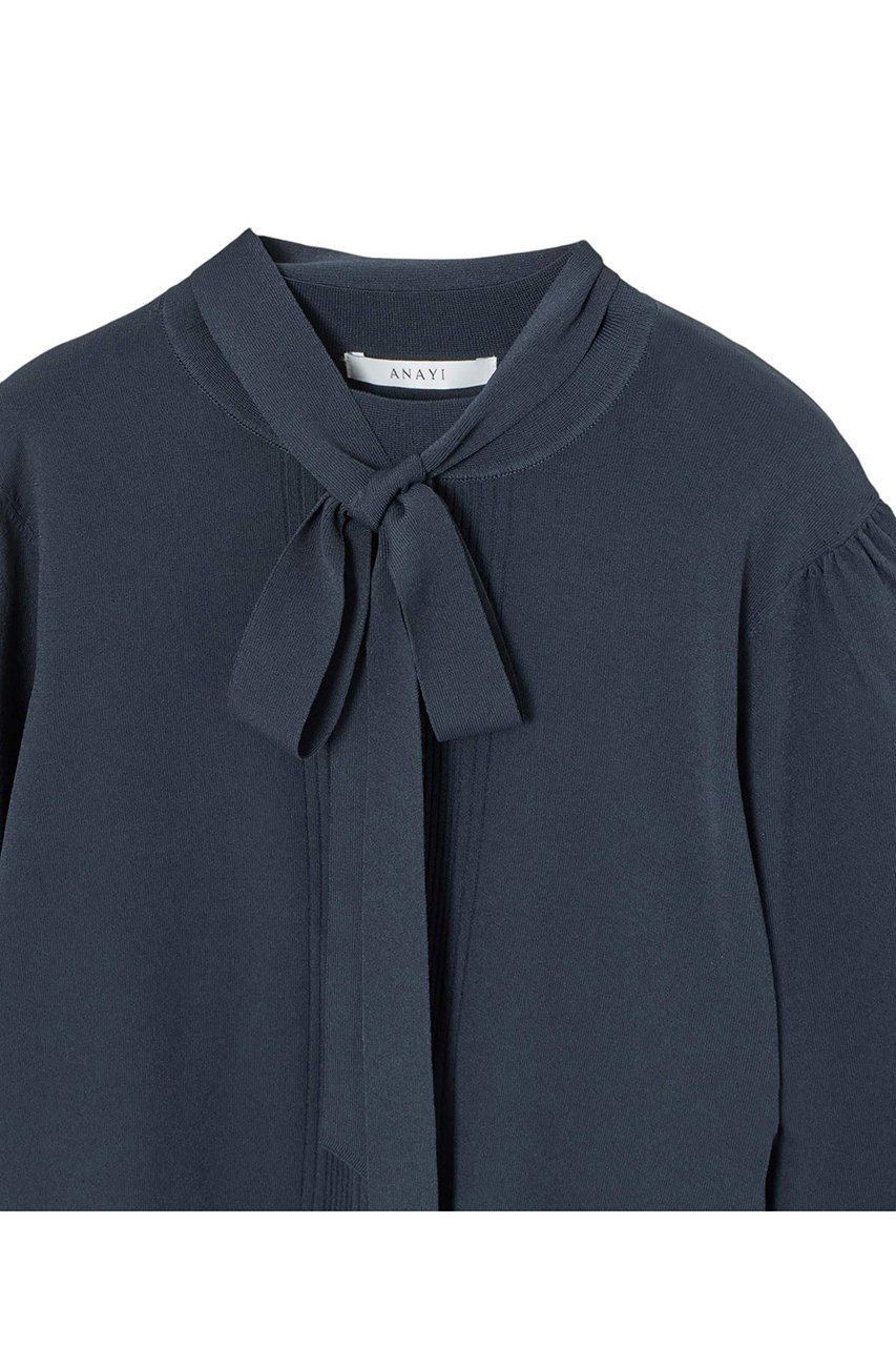【アナイ/ANAYI】の【Eternal Line 2025】タイ付きハイネック プルオーバー 人気、トレンドファッション・服の通販 founy(ファニー) ファッション Fashion レディースファッション Fashion for Women トップス・カットソー Cut & Sew Tops ニット Knit Tops & Sweaters カジュアルプルオーバー・ニットトップス Pullovers & Knit Tops / Casual Pullovers インナー Innerwear ギャザー Gathered, Ruffled ジャケット Jacket, Outerwear ストレッチ Stretch, Stretchy Fabric スリット Slit, Slit Detail ハイネック High Neck, Mock Neck リボン Ribbon, Bow ループ Loop, Loop Knit 再入荷 Restock / Back in Stock other-4|ID: prp329100004247922 ipo3291000000035053123
