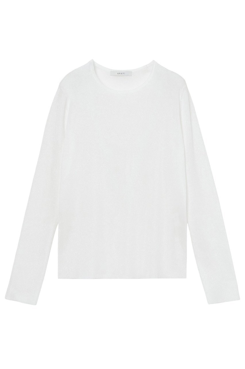 【アナイ/ANAYI】の【Eternal Line 2025】シアースパークリブ プルオーバー 人気、トレンドファッション・服の通販 founy(ファニー) 　ファッション　Fashion　レディースファッション　Fashion for Women　トップス・カットソー　Cut & Sew Tops　ニット　Knit Tops & Sweaters　カジュアルプルオーバー・ニットトップス　Pullovers & Knit Tops / Casual Pullovers　インナー　Innerwear　シアー　Sheer, See-Through　ジャケット　Jacket, Outerwear　再入荷　Restock / Back in Stock　春　Spring　 other-1|ID: prp329100004247923 ipo3291000000035053127