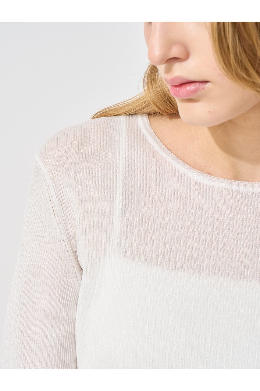 【アナイ/ANAYI】の【Eternal Line 2025】シアースパークリブ プルオーバー 人気、トレンドファッション・服の通販 founy(ファニー) ファッション Fashion レディースファッション Fashion for Women トップス・カットソー Cut & Sew Tops ニット Knit Tops & Sweaters カジュアルプルオーバー・ニットトップス Pullovers & Knit Tops / Casual Pullovers インナー Innerwear シアー Sheer, See-Through ジャケット Jacket, Outerwear 再入荷 Restock / Back in Stock 春 Spring other-3|ID: prp329100004247923 ipo3291000000036028479