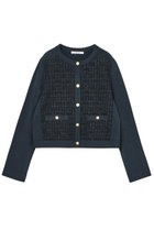 【アナイ/ANAYI】の【Eternal Line 2025】ミックスツイードコンビ ジャケット カーディガン ネイビー|ID: prp329100004247924 ipo3291000000036259958