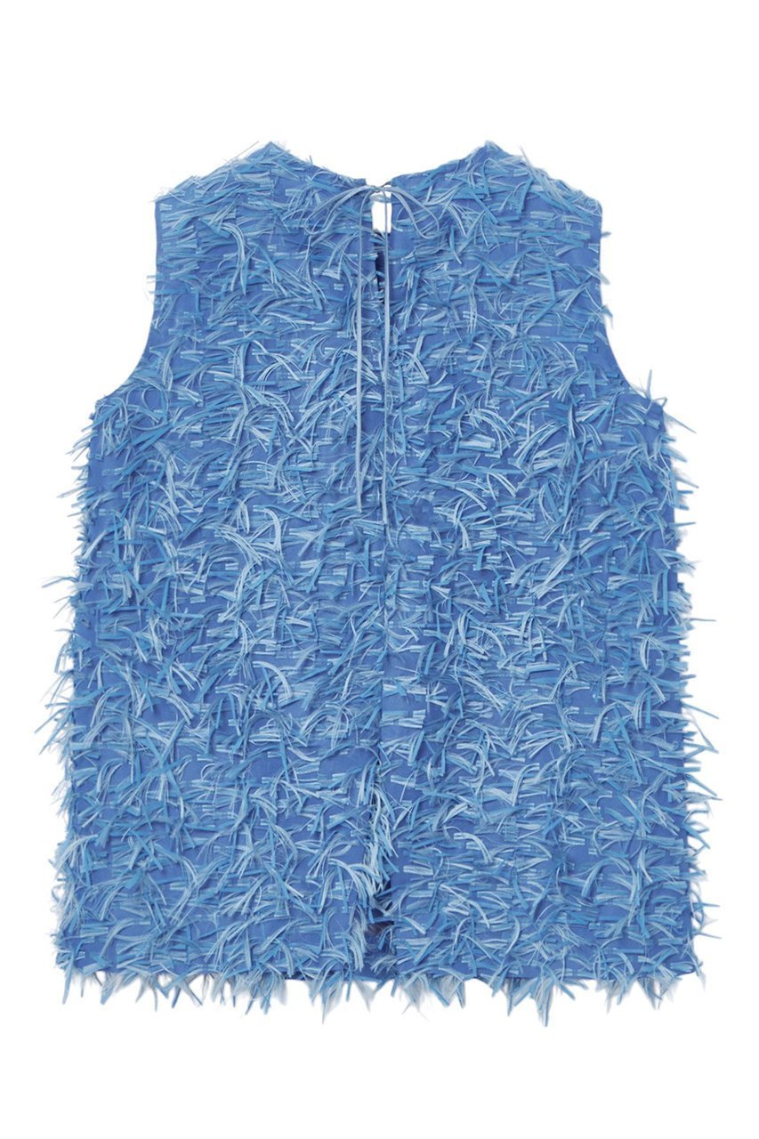 【アナイ/ANAYI】の【Eternal Line 2025】フェザーカットジャガード ブラウス 人気、トレンドファッション・服の通販 founy(ファニー) 　ファッション　Fashion　レディースファッション　Fashion for Women　トップス・カットソー　Cut & Sew Tops　キャミソール&ノースリーブ　Camisoles & Sleeveless Tops　シャツ・ブラウス・オフィスカジュアル　Elegant Blouses & Button-Ups　スリット　Slit, Slit Detail　セットアップ　Set-Up, Coordinated Outfit　タフタ　Taffeta, Structured Fabric　トレンド　Trend, Trending Now　ノースリーブ　Sleeveless, No-Sleeve　フェザー　Feather, Feather Detail　ミックス　Mix, Mixed Style　リボン　Ribbon, Bow　再入荷　Restock / Back in Stock　おすすめ　Recommended / Our Picks　other-2|ID: prp329100004247929 ipo3291000000035054216