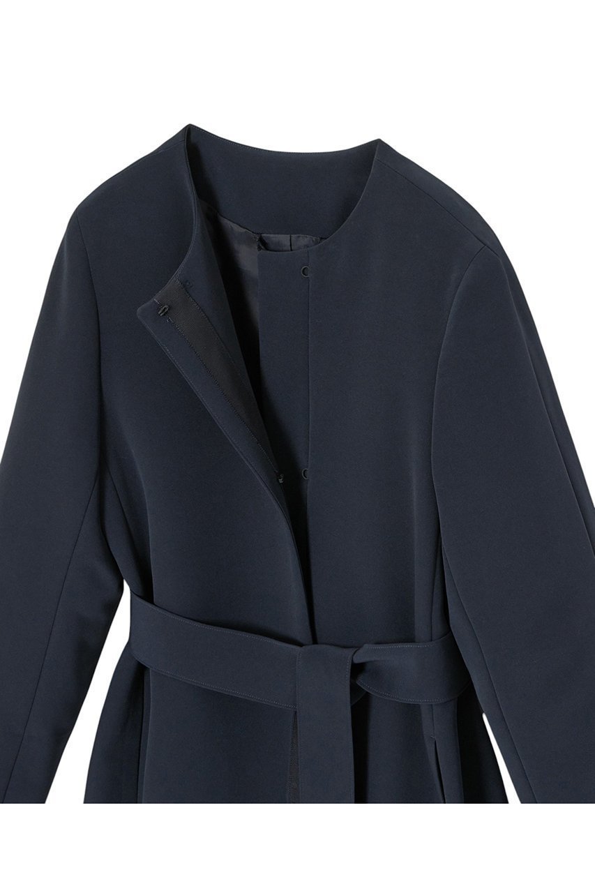 【アナイ/ANAYI】の【Eternal Line 2025】コンパクトストレッチノーカラーコート 人気、トレンドファッション・服の通販 founy(ファニー) 　ファッション　Fashion　レディースファッション　Fashion for Women　アウター　Coat / Outerwear Collection　コート・ロングコート・ピーコート　Long Coats, Peacoats & More　シンプル　Simple, Minimal　スリーブ　Sleeve, Long Sleeve / Short Sleeve　ダブル　Double, Double-Breasted　フロント　Front, Front Design　リボン　Ribbon, Bow　ロング　Long, Long-Length　other-4|ID: prp329100004247936 ipo3291000000036065014