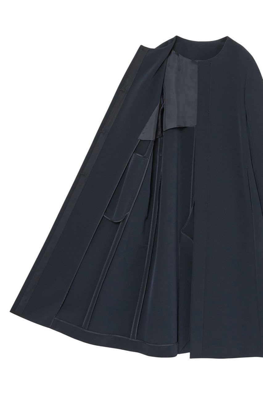 【アナイ/ANAYI】の【Eternal Line 2025】コンパクトストレッチノーカラーコート 人気、トレンドファッション・服の通販 founy(ファニー) 　ファッション　Fashion　レディースファッション　Fashion for Women　アウター　Coat / Outerwear Collection　コート・ロングコート・ピーコート　Long Coats, Peacoats & More　シンプル　Simple, Minimal　スリーブ　Sleeve, Long Sleeve / Short Sleeve　ダブル　Double, Double-Breasted　フロント　Front, Front Design　リボン　Ribbon, Bow　ロング　Long, Long-Length　other-7|ID: prp329100004247936 ipo3291000000036065017