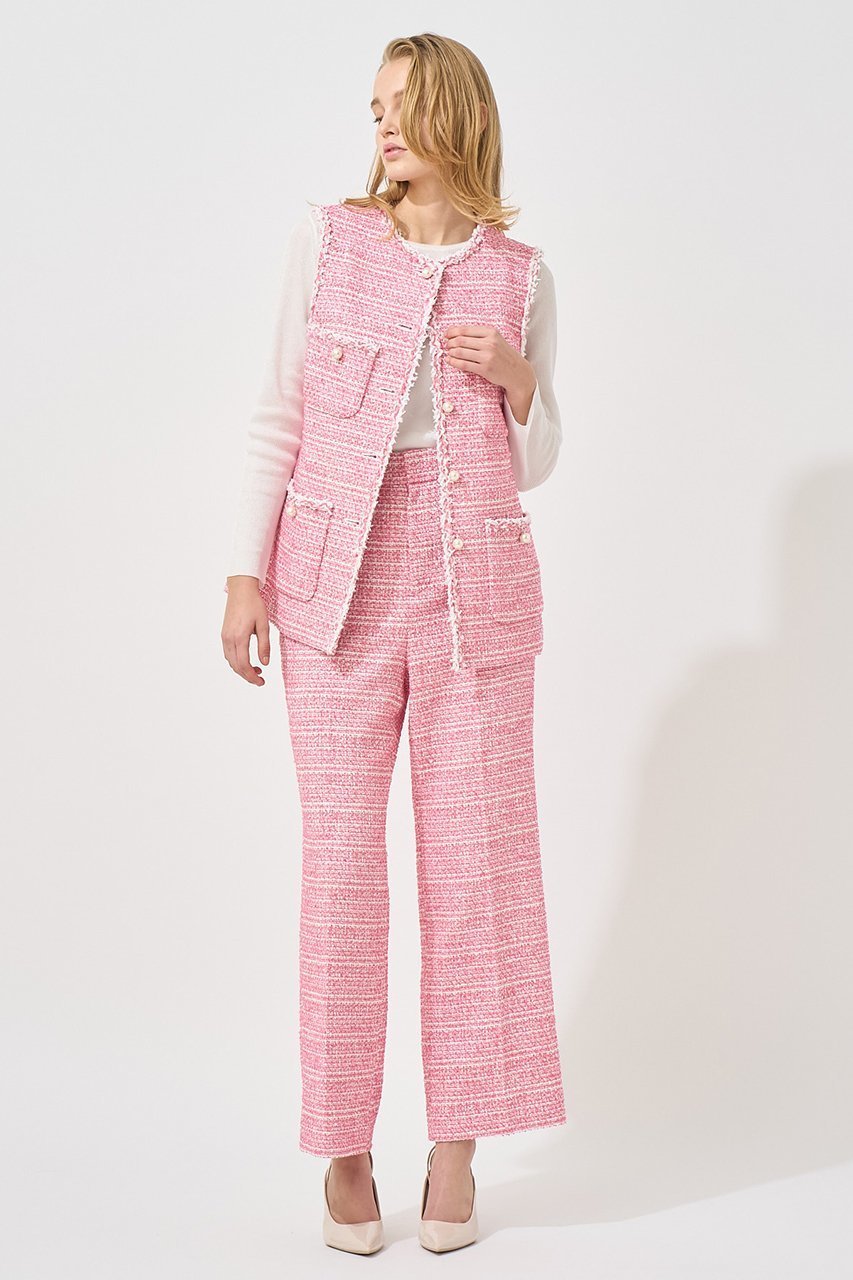 【アナイ/ANAYI】の【Eternal Line 2025】ミニドットツイード4ポケットジレ 人気、トレンドファッション・服の通販 founy(ファニー) 　ファッション　Fashion　レディースファッション　Fashion for Women　アウター　Coat / Outerwear Collection　レディースジャケット・軽アウター　Jackets　おすすめ　Recommended / Our Picks　ジャケット　Jacket, Outerwear　セットアップ　Set-Up, Coordinated Outfit　ツイード　Twill, Twill Weave　パール　Pearl, Pearl Accent　ブレード　Braid, Decorative Trim　ベスト　Vest, Waistcoat　ポケット　Pocket, Pocket Detail　ポンポン　Pom-Pom, Fluffy Ball　モノトーン　Monotone, Black and White　ランダム　Random, Irregular　再入荷　Restock / Back in Stock　春　Spring　other-3|ID: prp329100004247941 ipo3291000000035054859