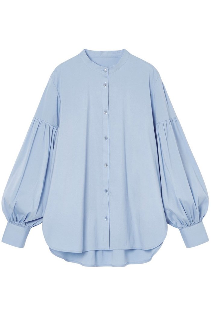 【アナイ/ANAYI】の【Eternal Line 2025】ストレッチブロードパフ袖ブラウス インテリア・キッズ・メンズ・レディースファッション・服の通販 founy(ファニー) https://founy.com/ ファッション Fashion レディースファッション Fashion for Women トップス・カットソー Cut & Sew Tops シャツ・ブラウス・オフィスカジュアル Elegant Blouses & Button-Ups インナー Innerwear シンプル Simple, Minimal スタンド Stand Collar, Upright Stand ストレッチ Stretch, Stretchy Fabric スリーブ Sleeve, Long Sleeve / Short Sleeve ブロード Broadcloth, Fine Cotton ロング Long, Long-Length エレガント 上品 Elegant |ID: prp329100004247953 ipo3291000000035054836