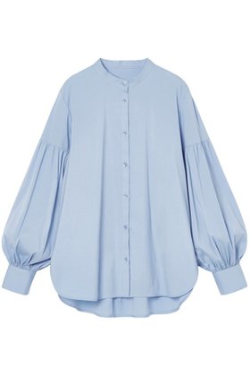 【アナイ/ANAYI】の【Eternal Line 2025】ストレッチブロードパフ袖ブラウス 人気、トレンドファッション・服の通販 founy(ファニー) ファッション Fashion レディースファッション Fashion for Women トップス・カットソー Cut & Sew Tops シャツ・ブラウス・オフィスカジュアル Elegant Blouses & Button-Ups インナー Innerwear シンプル Simple, Minimal スタンド Stand Collar, Upright Stand ストレッチ Stretch, Stretchy Fabric スリーブ Sleeve, Long Sleeve / Short Sleeve ブロード Broadcloth, Fine Cotton ロング Long, Long-Length エレガント 上品 Elegant |ID:prp329100004247953