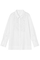 【アナイ/ANAYI】の【Eternal Line 2025】コンパクトコットン刺繍シャツ 人気、トレンドファッション・服の通販 founy(ファニー) ファッション Fashion レディースファッション Fashion for Women トップス・カットソー Cut & Sew Tops シャツ・ブラウス・オフィスカジュアル Elegant Blouses & Button-Ups オーガンジー Organza Fabric コンパクト Compact, Small Size シルク Silk, 100% Silk スリット Slit, Slit Detail スリーブ Sleeve, Long Sleeve / Short Sleeve フラワー Flower, Floral フロント Front, Front Design ラグジュアリー Luxury, Elegant レース Lace, Lace Fabric ロング Long, Long-Length ワーク Workwear, Utility Style 再入荷 Restock / Back in Stock おすすめ Recommended / Our Picks thumbnail ホワイト|ID: prp329100004247954 ipo3291000000035054841