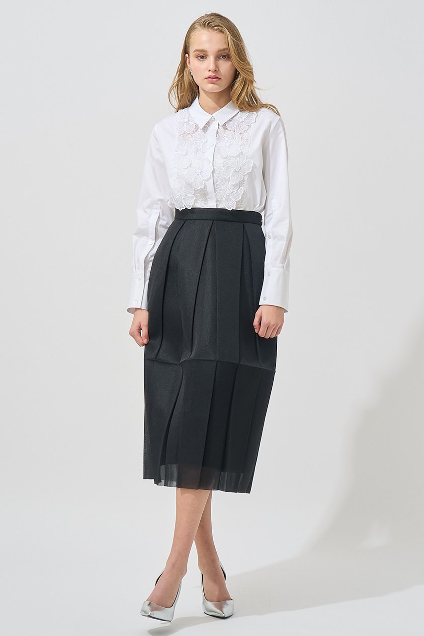 【アナイ/ANAYI】の【Eternal Line 2025】コンパクトコットン刺繍シャツ 人気、トレンドファッション・服の通販 founy(ファニー) 　ファッション　Fashion　レディースファッション　Fashion for Women　トップス・カットソー　Cut & Sew Tops　シャツ・ブラウス・オフィスカジュアル　Elegant Blouses & Button-Ups　オーガンジー　Organza Fabric　コンパクト　Compact, Small Size　シルク　Silk, 100% Silk　スリット　Slit, Slit Detail　スリーブ　Sleeve, Long Sleeve / Short Sleeve　フラワー　Flower, Floral　フロント　Front, Front Design　ラグジュアリー　Luxury, Elegant　レース　Lace, Lace Fabric　ロング　Long, Long-Length　ワーク　Workwear, Utility Style　再入荷　Restock / Back in Stock　おすすめ　Recommended / Our Picks　other-8|ID: prp329100004247954 ipo3291000000035054848