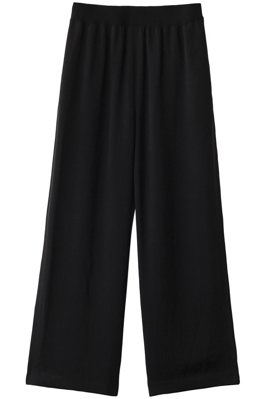 【デザイン ワークス/DESIGN WORKS】のキュプラシャーリングパンツ インテリア・キッズ・メンズ・レディースファッション・服の通販 founy(ファニー) ファッション Fashion レディースファッション Fashion for Women パンツ Pants & Trousers キュプラ Cupro, Eco Fabric シンプル Simple, Minimal ブラック|ID: prp329100004247972 ipo3291000000035770131