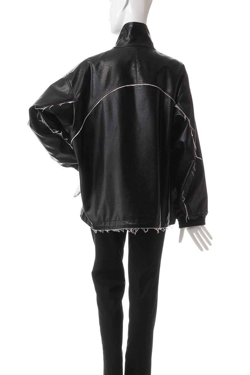 【メゾンスペシャル/MAISON SPECIAL】の【UNISEX】フリンジ切リ替エアーティフィシャルレザージップブルゾン 人気、トレンドファッション・服の通販 founy(ファニー) 　ファッション　Fashion　レディースファッション　WOMEN　アウター　Coat Outerwear　ジャケット　Jackets　ブルゾン　Blouson/Jackets　ユニセックス　Unisex　ジャケット　Jacket　スタンド　Stand　スリーブ　Sleeve　フリンジ　Fringe　ブルゾン　Blouson　リアル　Real　ロング　Long　other-4|ID: prp329100004247982 ipo3291000000031378065