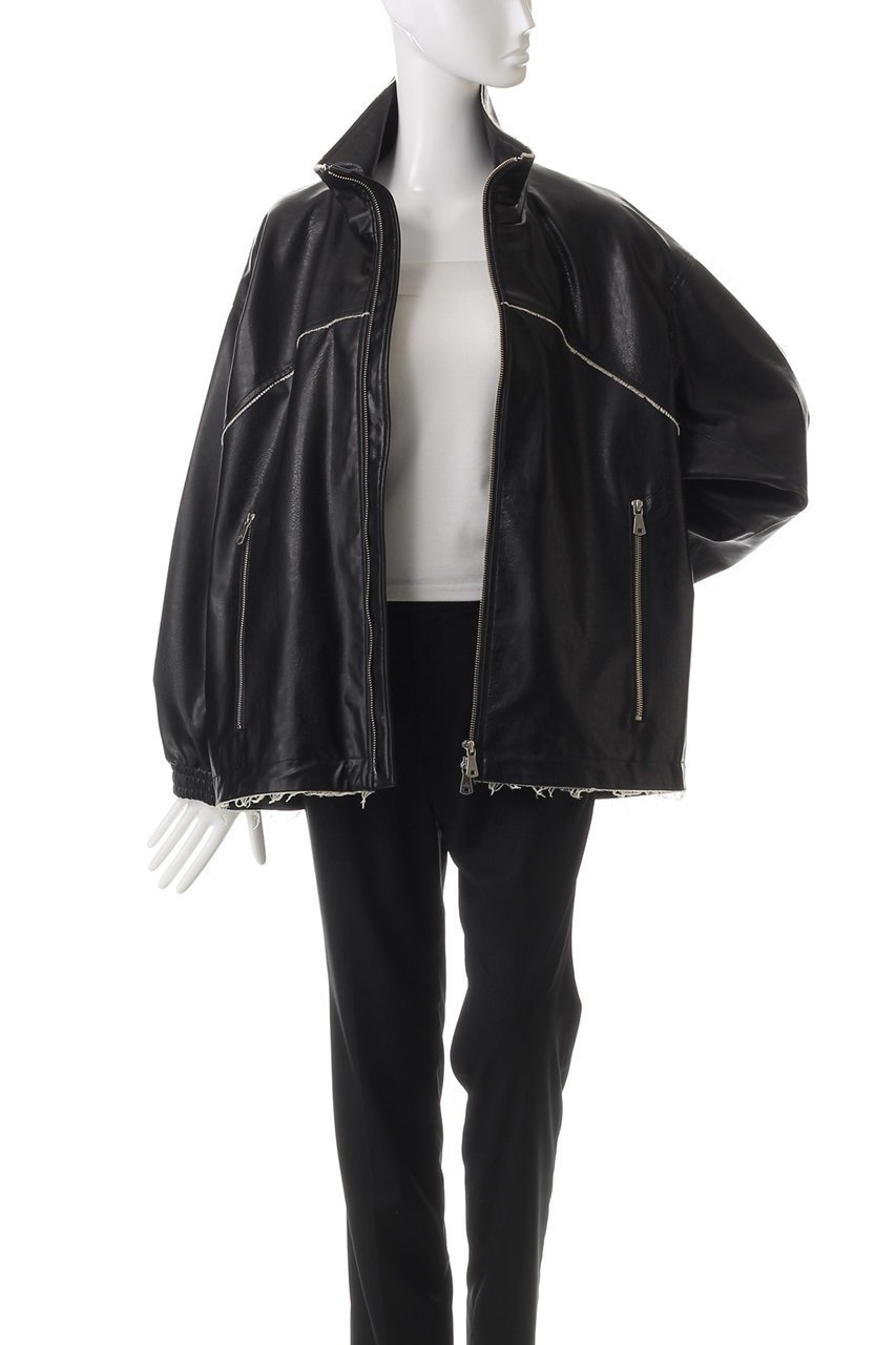【メゾンスペシャル/MAISON SPECIAL】の【UNISEX】フリンジ切リ替エアーティフィシャルレザージップブルゾン 人気、トレンドファッション・服の通販 founy(ファニー) 　ファッション　Fashion　レディースファッション　WOMEN　アウター　Coat Outerwear　ジャケット　Jackets　ブルゾン　Blouson/Jackets　ユニセックス　Unisex　ジャケット　Jacket　スタンド　Stand　スリーブ　Sleeve　フリンジ　Fringe　ブルゾン　Blouson　リアル　Real　ロング　Long　other-7|ID: prp329100004247982 ipo3291000000031378068