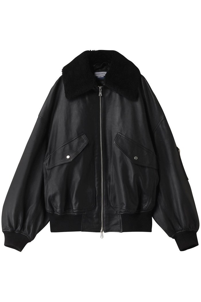 【メゾンスペシャル/MAISON SPECIAL】の【UNISEX】SHEEPレザーG1ムートン襟ブルゾン インテリア・キッズ・メンズ・レディースファッション・服の通販 founy(ファニー) https://founy.com/ ファッション Fashion レディースファッション Fashion for Women アウター Coat / Outerwear Collection レディースジャケット・軽アウター Jackets ブルゾンジャケット・スポーティアウター Blouson Jackets ユニセックス Unisex, Genderless ジャケット Jacket, Outerwear スタイリッシュ Stylish, Fashionable スリーブ Sleeve, Long Sleeve / Short Sleeve ブルゾン Blouson, Bomber Jacket ムートン Shearling, Mouton ロング Long, Long-Length |ID: prp329100004247983 ipo3291000000035654600