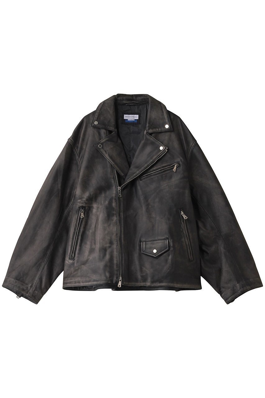 【メゾンスペシャル/MAISON SPECIAL】の【UNISEX】SHEEPレザーダブルライダース インテリア・キッズ・メンズ・レディースファッション・服の通販 founy(ファニー) 　ファッション　Fashion　レディースファッション　Fashion for Women　アウター　Coat / Outerwear Collection　レディースジャケット・軽アウター　Jackets　ライダースジャケット / レザースタイル　Riders Jackets & Biker Style　ユニセックス　Unisex, Genderless　ジャケット　Jacket, Outerwear　スタイリッシュ　Stylish, Fashionable　スリーブ　Sleeve, Long Sleeve / Short Sleeve　ライダース　Riders　ロング　Long, Long-Length　定番　Standard, Basic Item　D.BLK(ブラック)|ID: prp329100004247984 ipo3291000000032936496