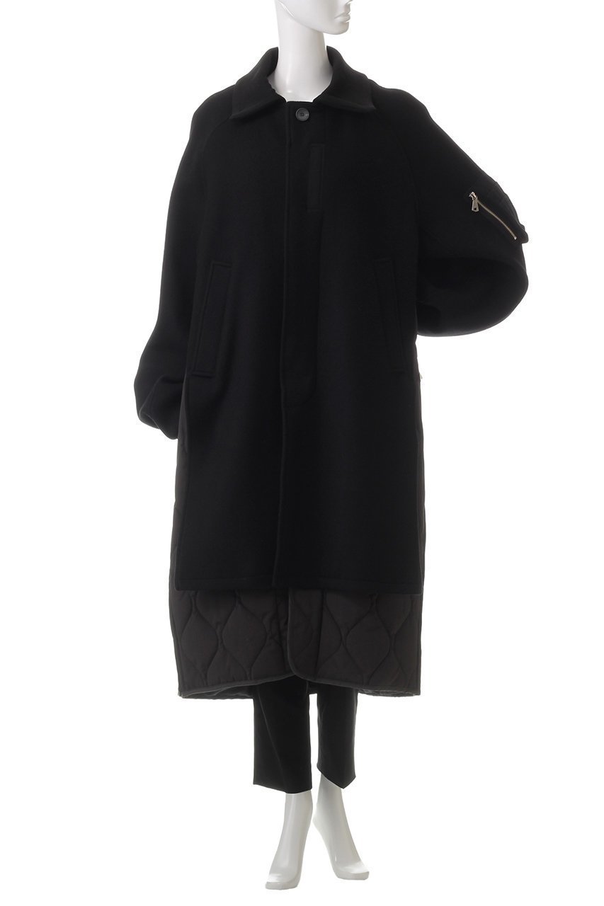 【メゾンスペシャル/MAISON SPECIAL】の【UNISEX】レイヤリングキルティングコート 人気、トレンドファッション・服の通販 founy(ファニー) 　ファッション　Fashion　レディースファッション　Fashion for Women　アウター　Coat / Outerwear Collection　コート・ロングコート・ピーコート　Long Coats, Peacoats & More　ジュエリー　Jewelry　ファッションリング　Fashion Rings　イヤリング・フープ・ドロップタイプ　Hoop, Drop & Clip Earrings　ユニセックス　Unisex, Genderless　おすすめ　Recommended / Our Picks　スリーブ　Sleeve, Long Sleeve / Short Sleeve　ロング　Long, Long-Length　other-2|ID: prp329100004247986 ipo3291000000032941250