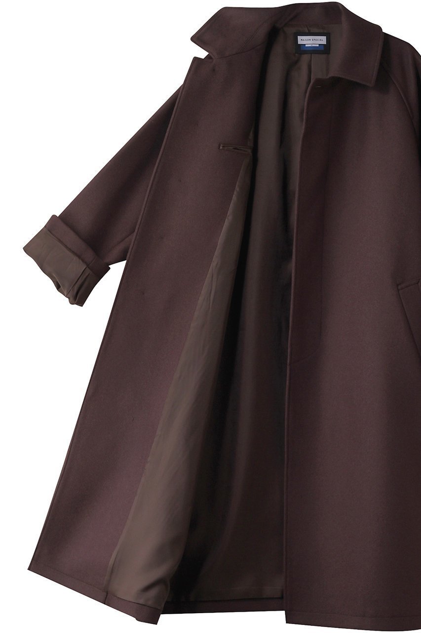 【メゾンスペシャル/MAISON SPECIAL】の【UNISEX】S140メルトンステンカラーコート 人気、トレンドファッション・服の通販 founy(ファニー) 　ファッション　Fashion　レディースファッション　Fashion for Women　アウター　Coat / Outerwear Collection　コート・ロングコート・ピーコート　Long Coats, Peacoats & More　ユニセックス　Unisex, Genderless　なめらか　Smooth, Silky Texture　メルトン　Melton, Heavy Wool　ロング　Long, Long-Length　定番　Standard, Basic Item　other-6|ID: prp329100004247990 ipo3291000000035653769