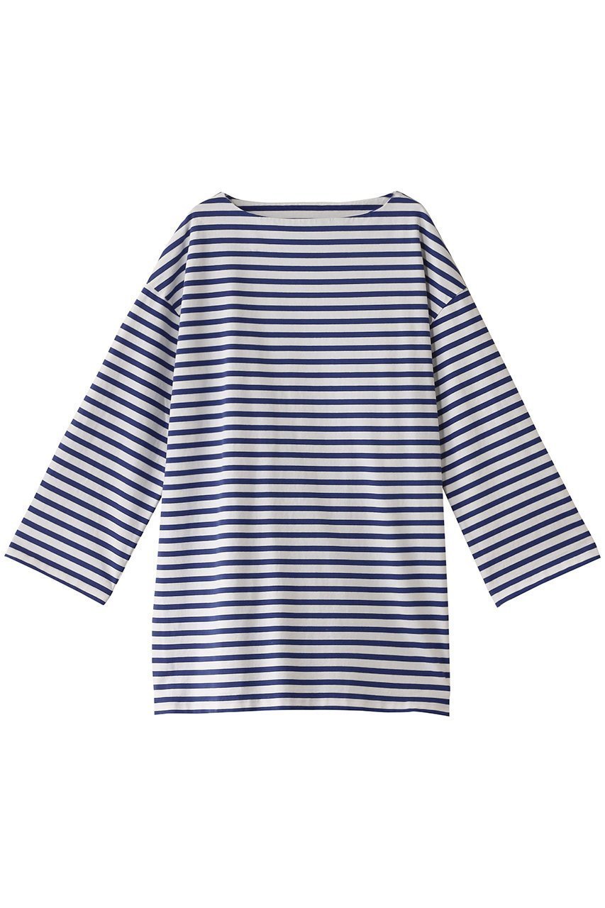 【カレンソロジー/Curensology】の&RCPBLボーダープルオーバー インテリア・キッズ・メンズ・レディースファッション・服の通販 founy(ファニー) 　ファッション　Fashion　レディースファッション　Fashion for Women　トップス・カットソー　Cut & Sew Tops　シャツ・ブラウス・オフィスカジュアル　Elegant Blouses & Button-Ups　ロングTシャツ・Tシャツ　Longline T-Shirts & Tees　カジュアルプルオーバー・ニットトップス　Pullovers & Knit Tops / Casual Pullovers　カットソー・ベーシックTシャツ　Cut-and-Sewn Tops / Stretch Tees & Basics　スリーブ　Sleeve, Long Sleeve / Short Sleeve　ボーダー　Border, Stripe　ロング　Long, Long-Length　再入荷　Restock / Back in Stock　ブルー|ID: prp329100004247993 ipo3291000000035379499