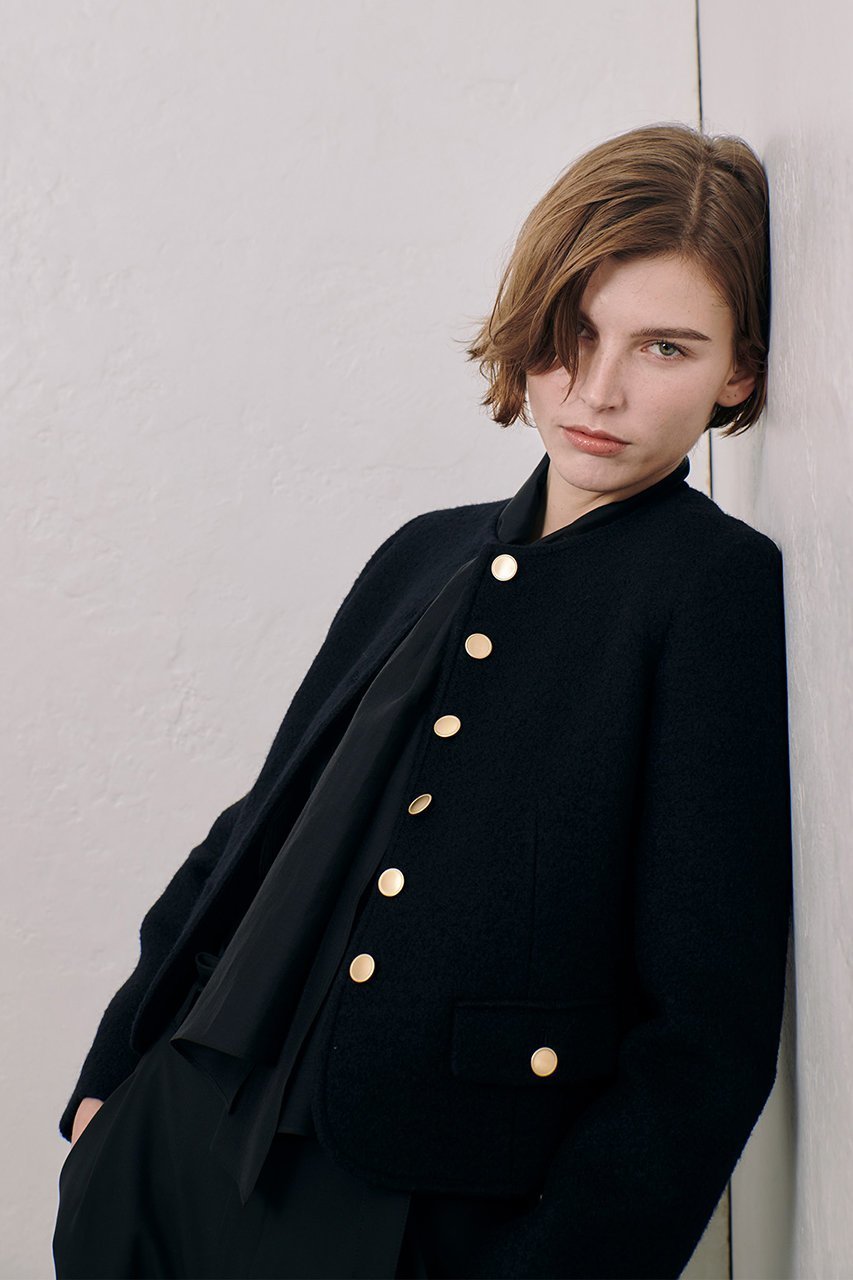 【アルアバイル/allureville】のブークレーノーカラージャケット 人気、トレンドファッション・服の通販 founy(ファニー) 　ファッション　Fashion　レディースファッション　Fashion for Women　アウター　Coat / Outerwear Collection　レディースジャケット・軽アウター　Jackets　ノーカラージャケット / シンプル上品コーデ　Collarless Jackets　コンパクト　Compact, Small Size　ジャケット　Jacket, Outerwear　リュクス　Luxury, Elegant, High-End, Chic　other-8|ID: prp329100004247996 ipo3291000000032936704