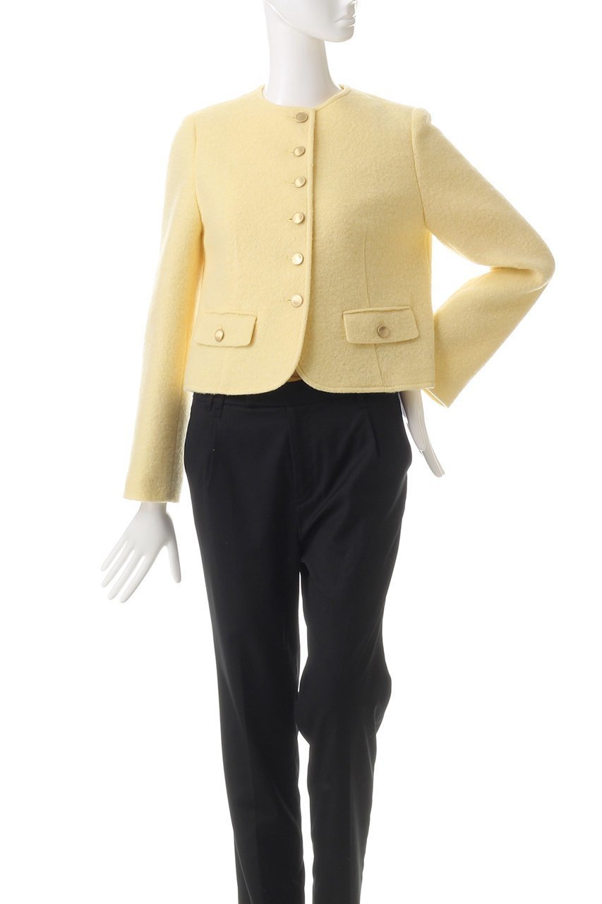 【アルアバイル/allureville】のブークレーノーカラージャケット 人気、トレンドファッション・服の通販 founy(ファニー) 　ファッション　Fashion　レディースファッション　Fashion for Women　アウター　Coat / Outerwear Collection　レディースジャケット・軽アウター　Jackets　ノーカラージャケット / シンプル上品コーデ　Collarless Jackets　コンパクト　Compact, Small Size　ジャケット　Jacket, Outerwear　リュクス　Luxury, Elegant, High-End, Chic　other-2|ID: prp329100004247996 ipo3291000000035720778