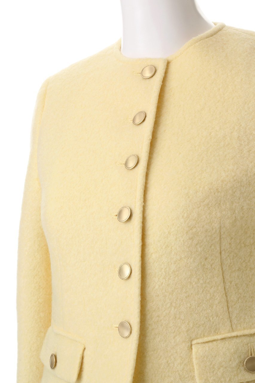 【アルアバイル/allureville】のブークレーノーカラージャケット 人気、トレンドファッション・服の通販 founy(ファニー) 　ファッション　Fashion　レディースファッション　Fashion for Women　アウター　Coat / Outerwear Collection　レディースジャケット・軽アウター　Jackets　ノーカラージャケット / シンプル上品コーデ　Collarless Jackets　コンパクト　Compact, Small Size　ジャケット　Jacket, Outerwear　リュクス　Luxury, Elegant, High-End, Chic　other-5|ID: prp329100004247996 ipo3291000000035720781