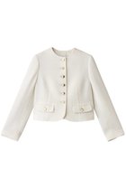 【アルアバイル/allureville】のブークレーノーカラージャケット 人気、トレンドファッション・服の通販 founy(ファニー) ファッション Fashion レディースファッション Fashion for Women アウター Coat / Outerwear Collection レディースジャケット・軽アウター Jackets ノーカラージャケット / シンプル上品コーデ Collarless Jackets コンパクト Compact, Small Size ジャケット Jacket, Outerwear リュクス Luxury, Elegant, High-End, Chic thumbnail オフホワイト|ID: prp329100004247996 ipo3291000000036498741