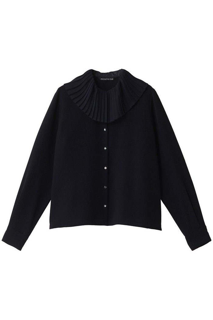 【ミズイロ インド/mizuiro ind】のpleats collar shirt シャツ インテリア・キッズ・メンズ・レディースファッション・服の通販 founy(ファニー) https://founy.com/ ファッション Fashion レディースファッション WOMEN トップス・カットソー Tops/Tshirt シャツ/ブラウス Shirts/Blouses クラシカル Classical スリーブ Sleeve プリーツ Pleats ロング Long NEW・新作・新着・新入荷 New Arrivals |ID: prp329100004247997 ipo3291000000029477899