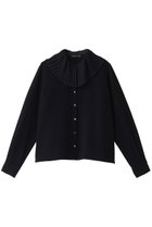 【ミズイロ インド/mizuiro ind】のpleats collar shirt シャツ navy|ID:prp329100004247997