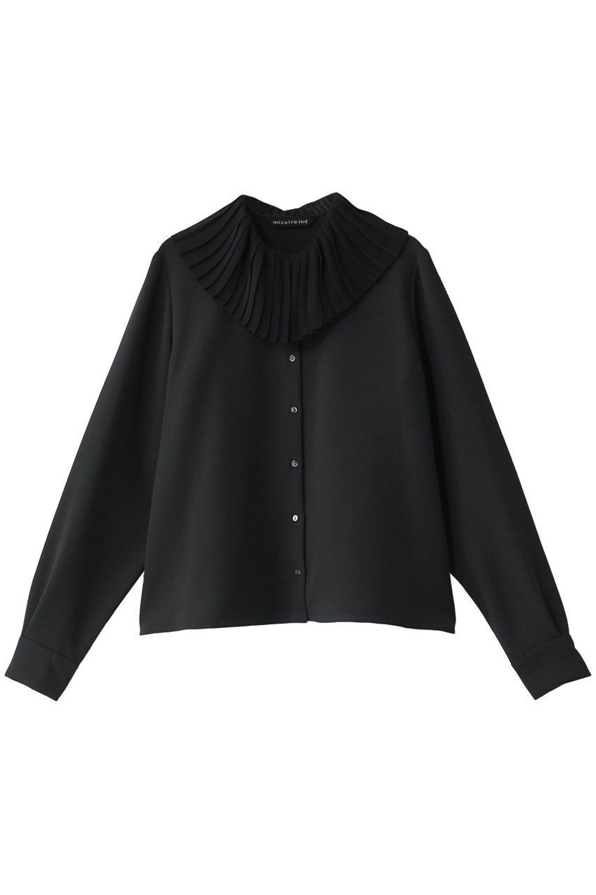 【ミズイロ インド/mizuiro ind】のpleats collar shirt シャツ インテリア・キッズ・メンズ・レディースファッション・服の通販 founy(ファニー) 　ファッション　Fashion　レディースファッション　WOMEN　トップス・カットソー　Tops/Tshirt　シャツ/ブラウス　Shirts/Blouses　クラシカル　Classical　スリーブ　Sleeve　プリーツ　Pleats　ロング　Long　NEW・新作・新着・新入荷　New Arrivals　gray|ID: prp329100004247997 ipo3291000000029477901