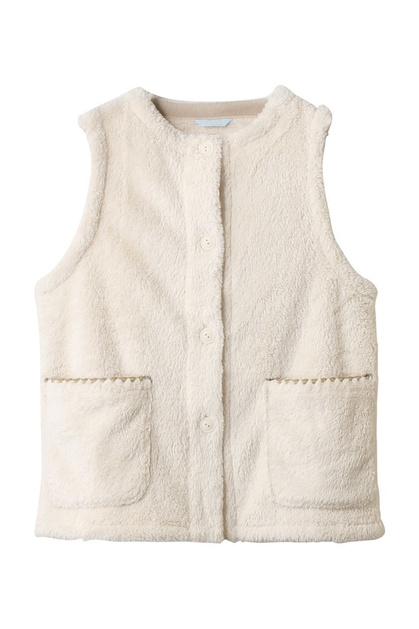 【キッドブルー/KID BLUE】の24フラッフィーシャギーベスト インテリア・キッズ・メンズ・レディースファッション・服の通販 founy(ファニー) 　ファッション　Fashion　レディースファッション　Fashion for Women　アウター　Coat / Outerwear Collection　トップス・カットソー　Cut & Sew Tops　ベスト&ジレ / 重ね着スタイル　Vests & Gilets　おすすめ　Recommended / Our Picks　パジャマ　Pajamas, Sleepwear　ベスト　Vest, Waistcoat　リラックス　Relax, Relaxed Fit　人気　Popular, Best Seller　再入荷　Restock / Back in Stock　アイボリー|ID: prp329100004248016 ipo3291000000036058191