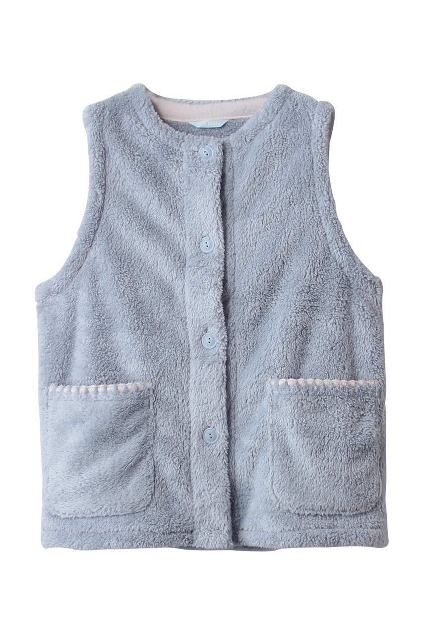 【キッドブルー/KID BLUE】の24フラッフィーシャギーベスト インテリア・キッズ・メンズ・レディースファッション・服の通販 founy(ファニー) 　ファッション　Fashion　レディースファッション　Fashion for Women　アウター　Coat / Outerwear Collection　トップス・カットソー　Cut & Sew Tops　ベスト&ジレ / 重ね着スタイル　Vests & Gilets　おすすめ　Recommended / Our Picks　パジャマ　Pajamas, Sleepwear　ベスト　Vest, Waistcoat　リラックス　Relax, Relaxed Fit　人気　Popular, Best Seller　再入荷　Restock / Back in Stock　サックス|ID: prp329100004248016 ipo3291000000036058193