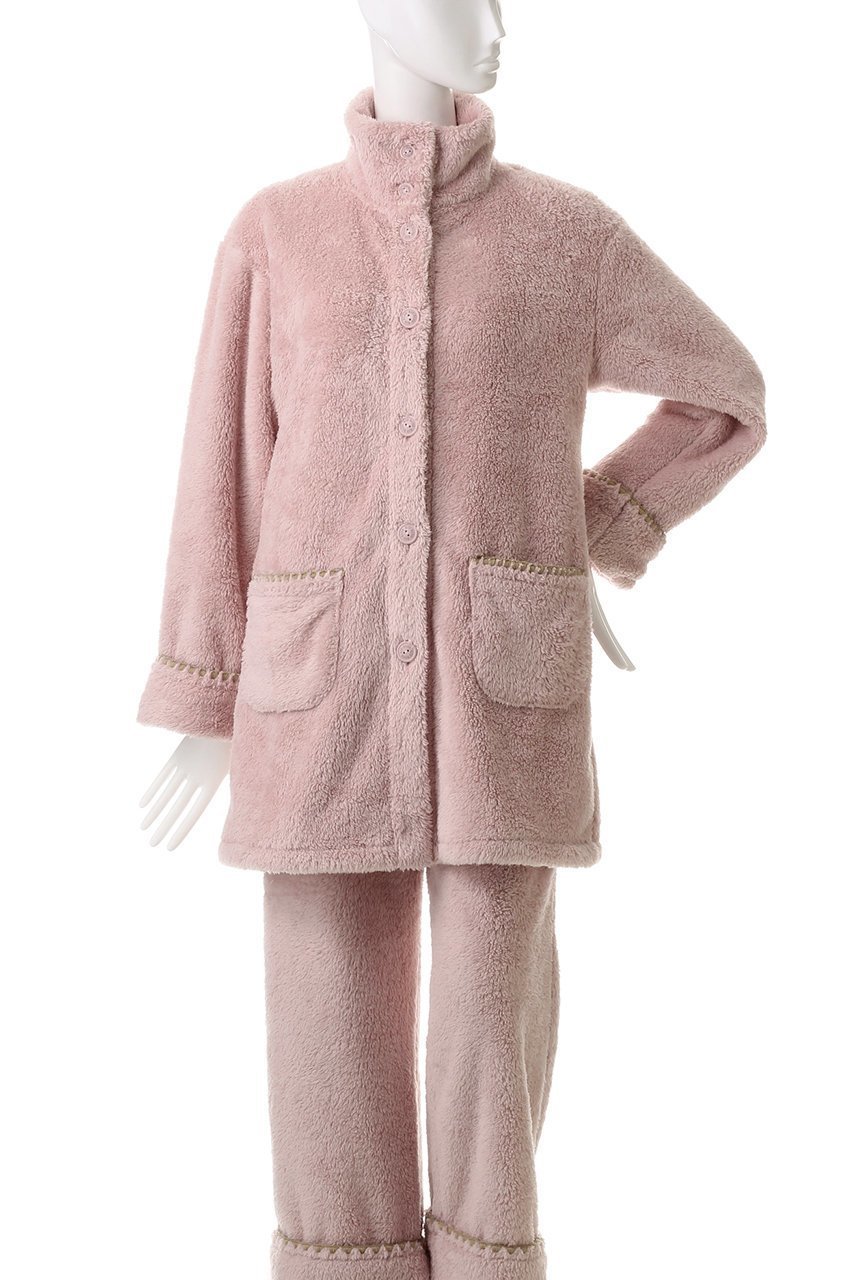 【キッドブルー/KID BLUE】の24フラッフィーシャギーガウン 人気、トレンドファッション・服の通販 founy(ファニー) 　ファッション　Fashion　レディースファッション　Fashion for Women　トップス・カットソー　Cut & Sew Tops　お家時間・ステイホーム　Stay Home / At Home　ガウン　Gown, Robe　スタンド　Stand Collar, Upright Stand　スリーブ　Sleeve, Long Sleeve / Short Sleeve　パジャマ　Pajamas, Sleepwear　ロング　Long, Long-Length　人気　Popular, Best Seller　再入荷　Restock / Back in Stock　other-2|ID: prp329100004248017 ipo3291000000034875453