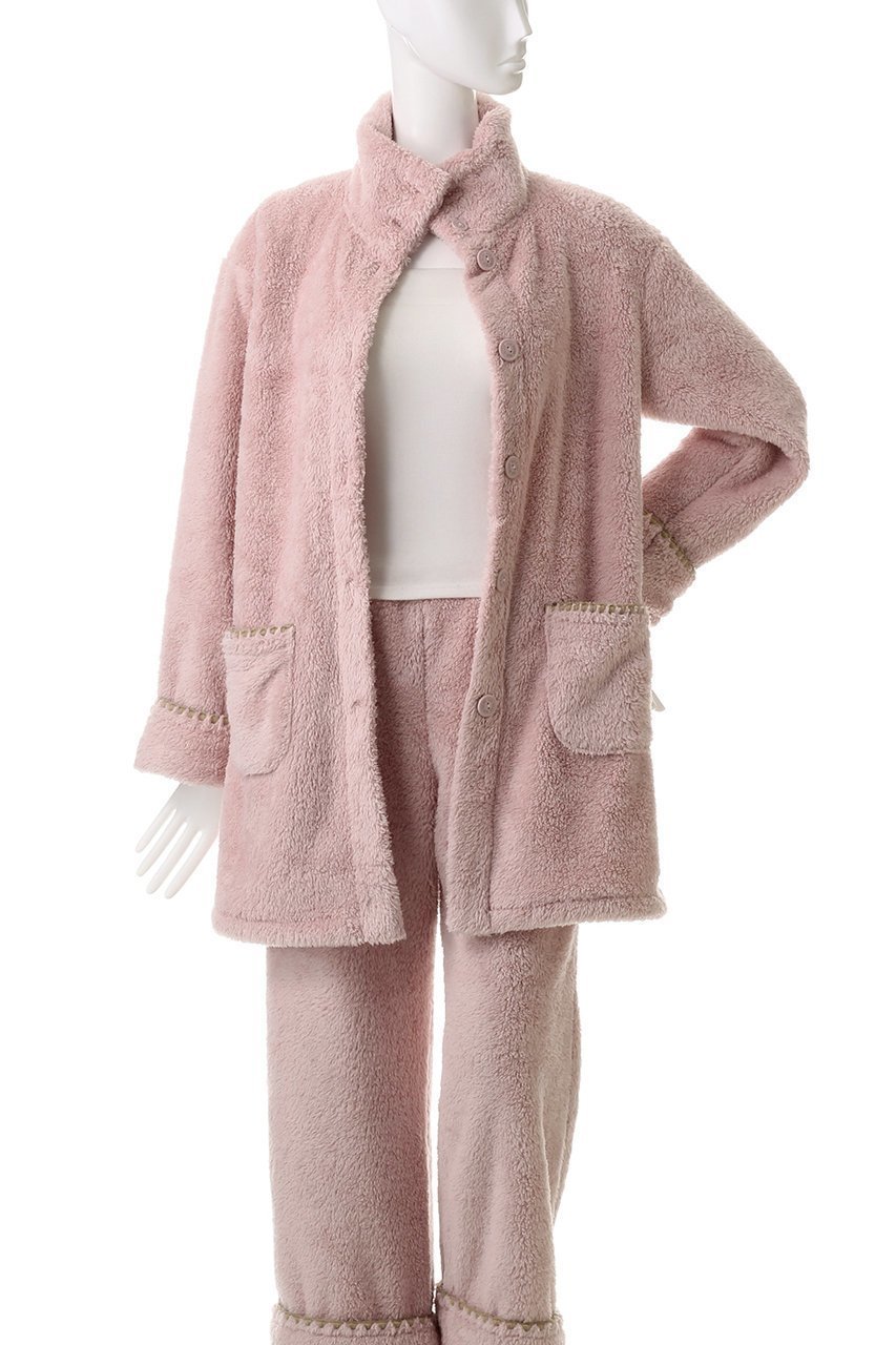 【キッドブルー/KID BLUE】の24フラッフィーシャギーガウン 人気、トレンドファッション・服の通販 founy(ファニー) 　ファッション　Fashion　レディースファッション　Fashion for Women　トップス・カットソー　Cut & Sew Tops　お家時間・ステイホーム　Stay Home / At Home　ガウン　Gown, Robe　スタンド　Stand Collar, Upright Stand　スリーブ　Sleeve, Long Sleeve / Short Sleeve　パジャマ　Pajamas, Sleepwear　ロング　Long, Long-Length　人気　Popular, Best Seller　再入荷　Restock / Back in Stock　other-7|ID: prp329100004248017 ipo3291000000034875462