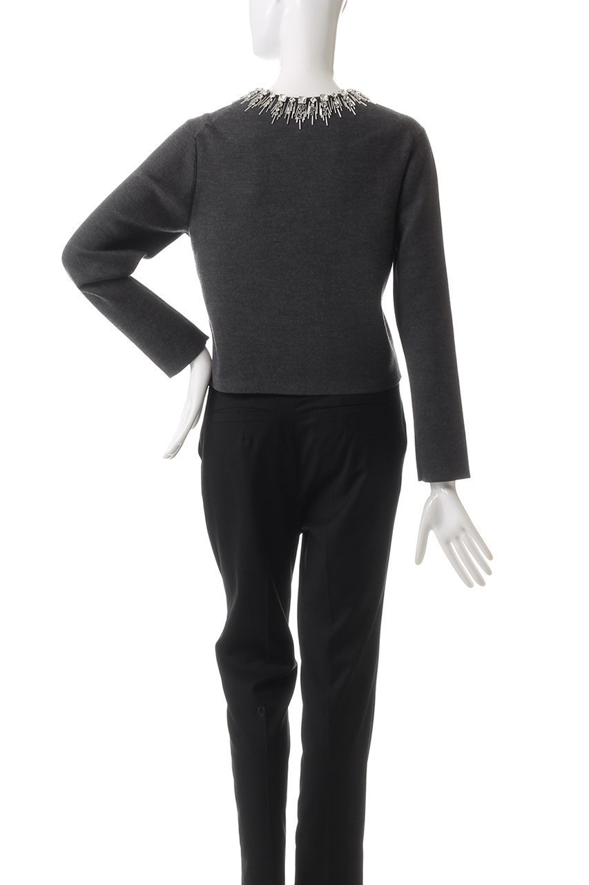 【オーヴィル/EAUVIRE】のビジューカーディガン 人気、トレンドファッション・服の通販 founy(ファニー) 　ファッション　Fashion　レディースファッション　WOMEN　トップス・カットソー　Tops/Tshirt　ニット　Knit Tops　カーディガン　Cardigans　イタリア　Italy　カーディガン　Cardigan　ガラス　Glass　シルク　Silk　ビジュー　Bijou　ロング　Long　other-4|ID: prp329100004249193 ipo3291000000031377447