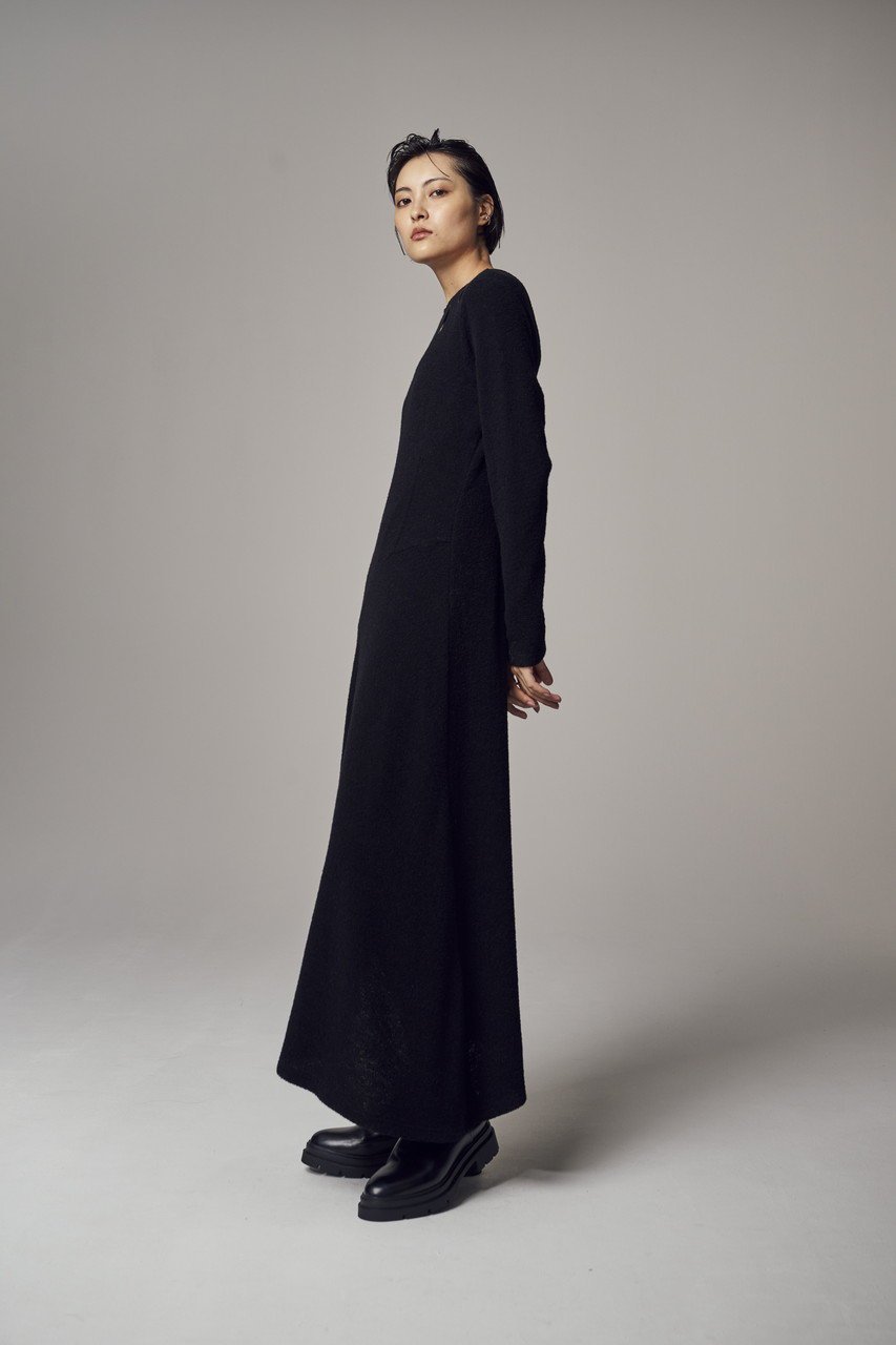 【ティーチ/TEECHI】の「ディオボンカールワンピース」ウールジャージ 人気、トレンドファッション・服の通販 founy(ファニー) 　ファッション　Fashion　レディースファッション　WOMEN　ワンピース　Dress　チュニック　Tunic　インナー　Inner　カッティング　Cutting　チュニック　Tunic　デコルテ　Decolletage　ドレス　Dress　ボトム　Bottom　ロング　Long　other-7|ID: prp329100004250706 ipo3291000000031377055