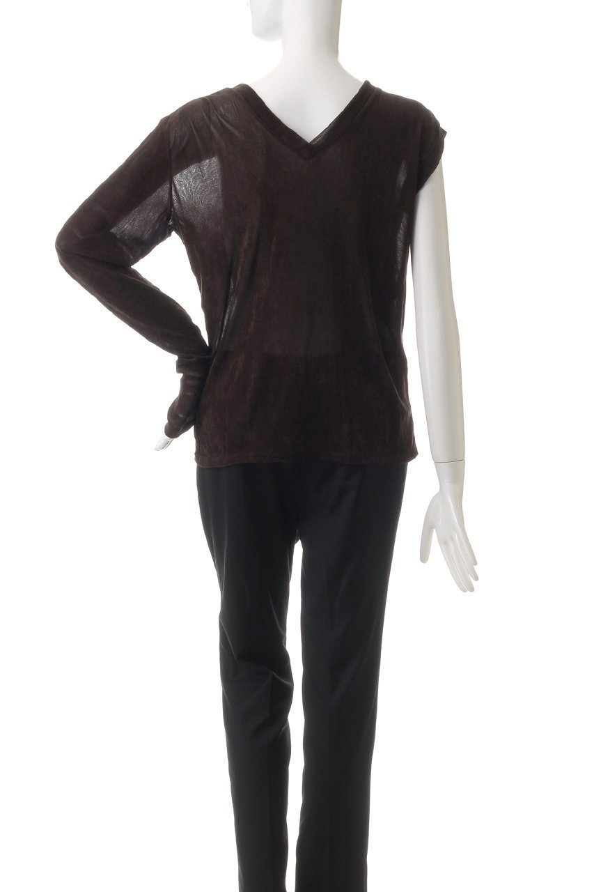【ティーチ/TEECHI】の「レイヤード アシメトップス」スムースフロッキー 人気、トレンドファッション・服の通販 founy(ファニー) 　ファッション　Fashion　レディースファッション　WOMEN　トップス・カットソー　Tops/Tshirt　シャツ/ブラウス　Shirts/Blouses　ロング / Tシャツ　T-Shirts　カットソー　Cut and Sewn　アシンメトリー　Asymmetry　スリーブ　Sleeve　ノースリーブ　No Sleeve　ロング　Long　A/W・秋冬　Aw・Autumn/Winter・Fw・Fall-Winter　other-4|ID: prp329100004250707 ipo3291000000031377061