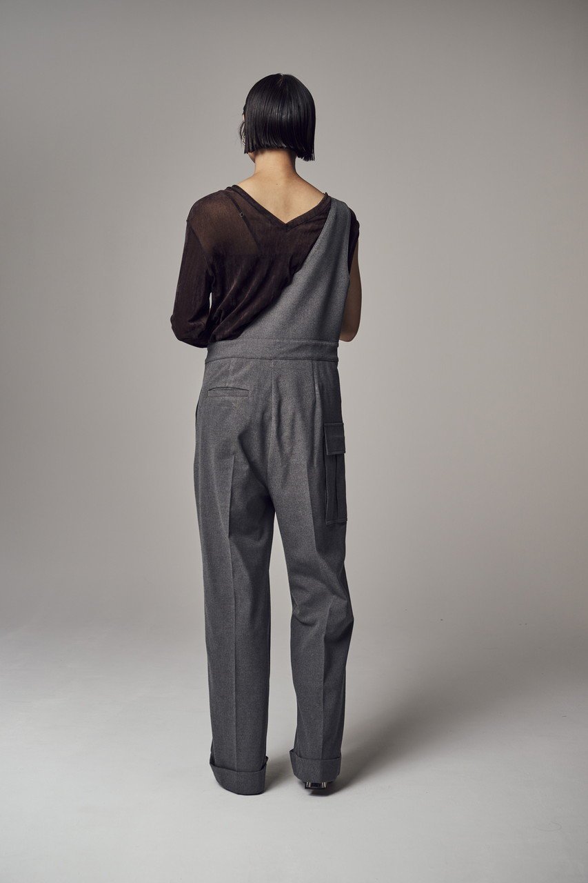 【ティーチ/TEECHI】の「レイヤード アシメトップス」スムースフロッキー 人気、トレンドファッション・服の通販 founy(ファニー) 　ファッション　Fashion　レディースファッション　WOMEN　トップス・カットソー　Tops/Tshirt　シャツ/ブラウス　Shirts/Blouses　ロング / Tシャツ　T-Shirts　カットソー　Cut and Sewn　アシンメトリー　Asymmetry　スリーブ　Sleeve　ノースリーブ　No Sleeve　ロング　Long　A/W・秋冬　Aw・Autumn/Winter・Fw・Fall-Winter　other-7|ID: prp329100004250707 ipo3291000000031377065