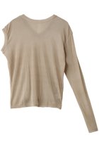 【ティーチ/TEECHI】の「レイヤード アシメトップス」スムースフロッキー ベージュ|ID: prp329100004250707 ipo3291000000032891143